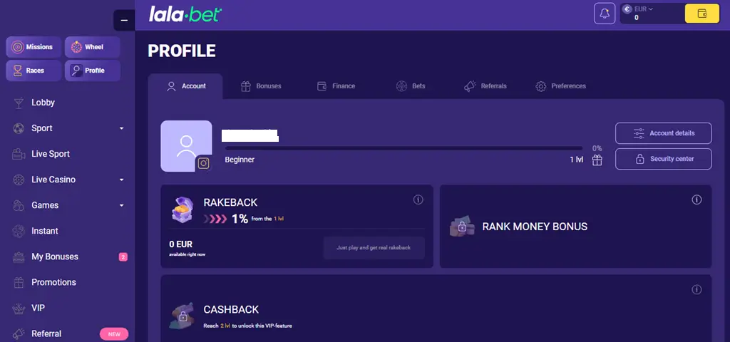 Hoe verifieer je je account bij Lalabet?