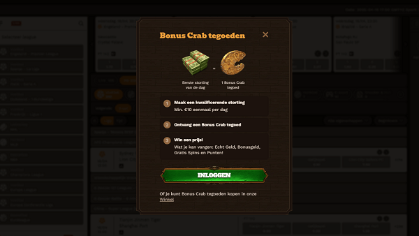 Bonus crab bij Fat pirate casino