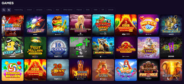 Casino spellen aanbod van Gtbet casino