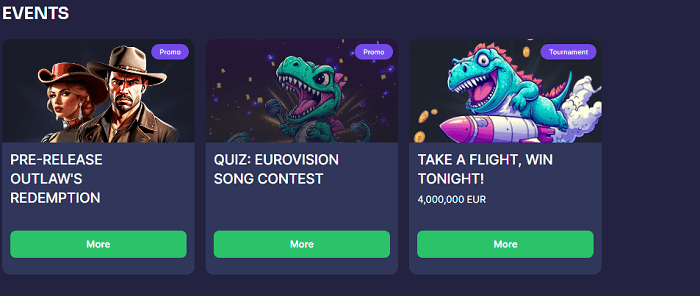 Evenementen bij binobet casino
