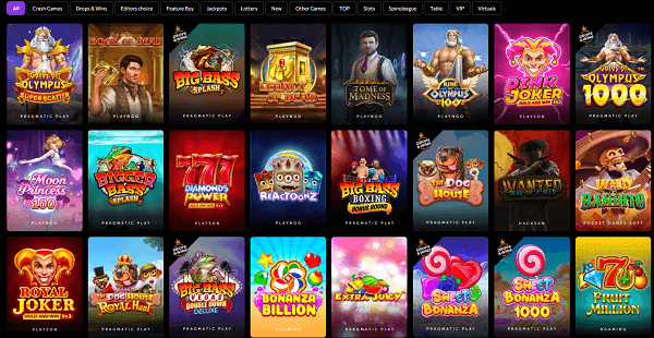 Instasino casino spelaanbod