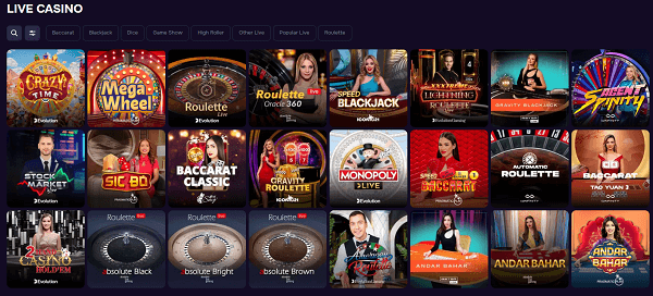 Live casino van gtbet casino