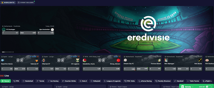 Sportsbook van binobet