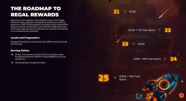 Vip programma van spinch casino