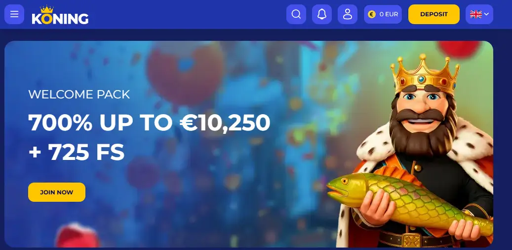 koning bet homepage banner