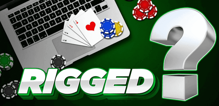 animation of online casino games and a computer