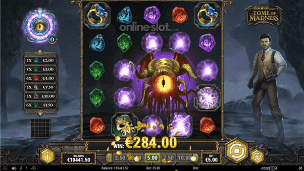 Big win op de online casino slot Rich Wilde and the Tome of Madness