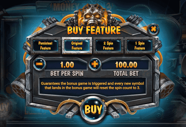 Buy feature voor de Money Train 3 online Casino slot