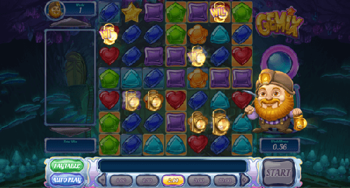 De online casino Slot Gemix met zijn Winnende combinaties