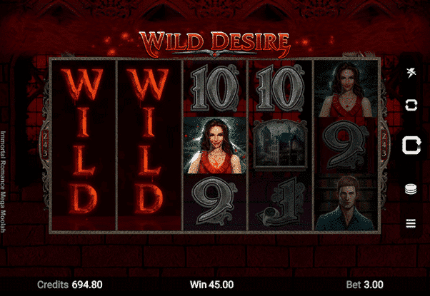 Wild spin win Combinaties voor de online slot Immortal Romance
