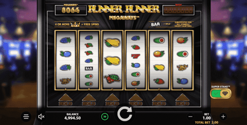 runner runner megaways ingame screenshot