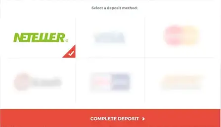 select neteller as payment option