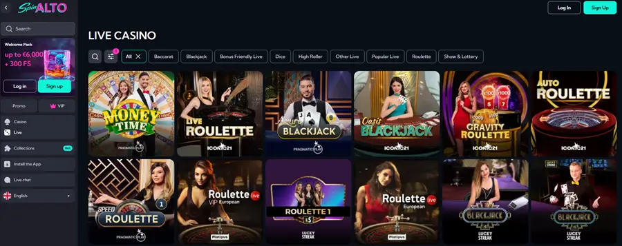 SpinAlto homepage banner